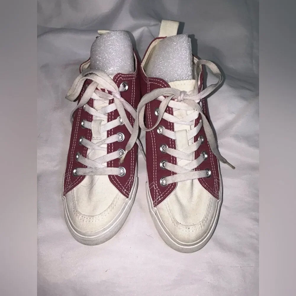Mississippi State University Sneaker Collegiate Maroon White Women Skicks Size7
